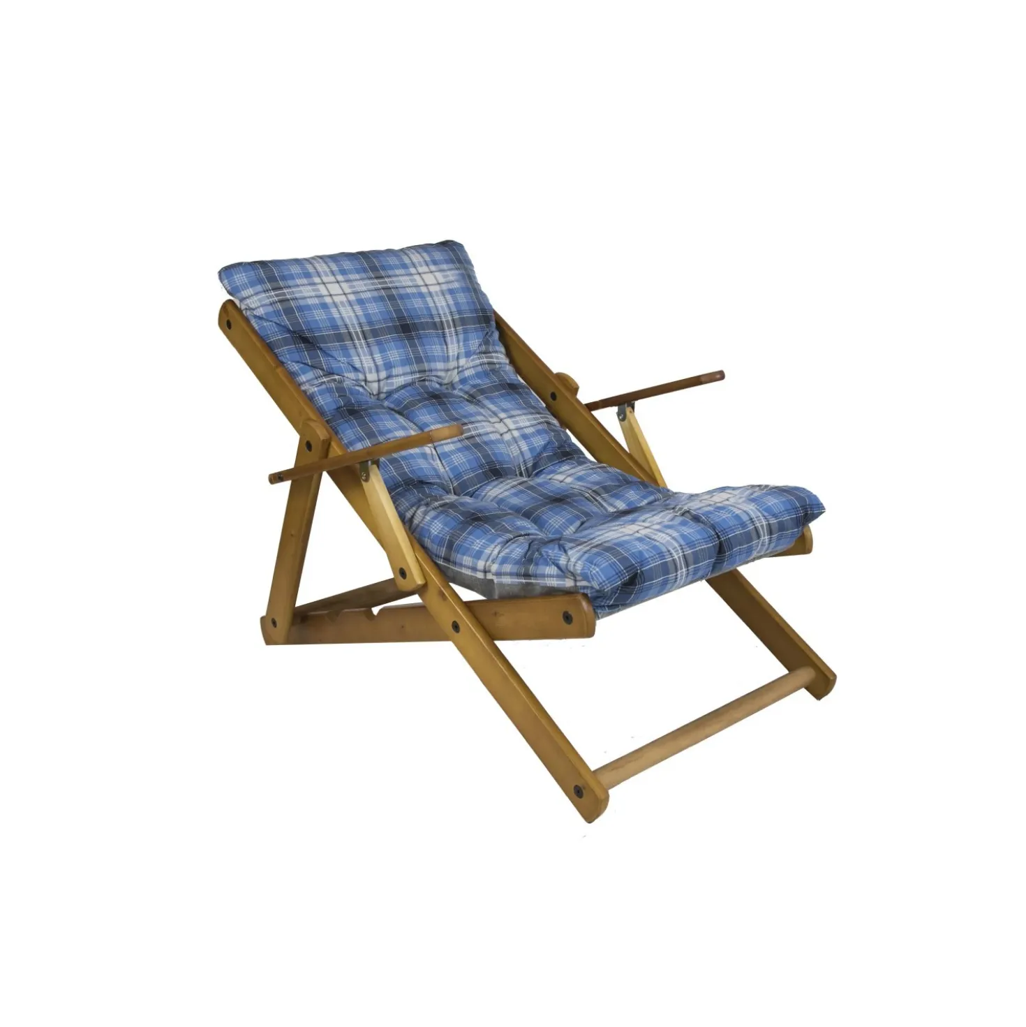 Sdraio reclinabile Comodona in legno blu