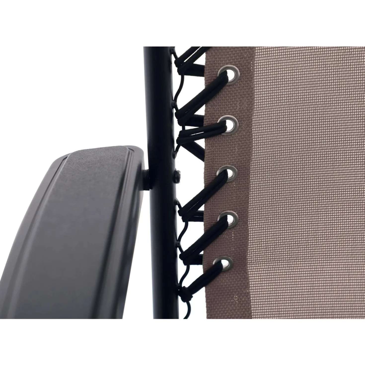 Sedia a sdraio reclinabile con braccioli Longwood taupe