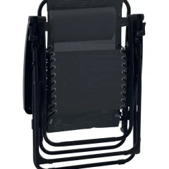 Sedia a sdraio reclinabile con braccioli Longwood antracite