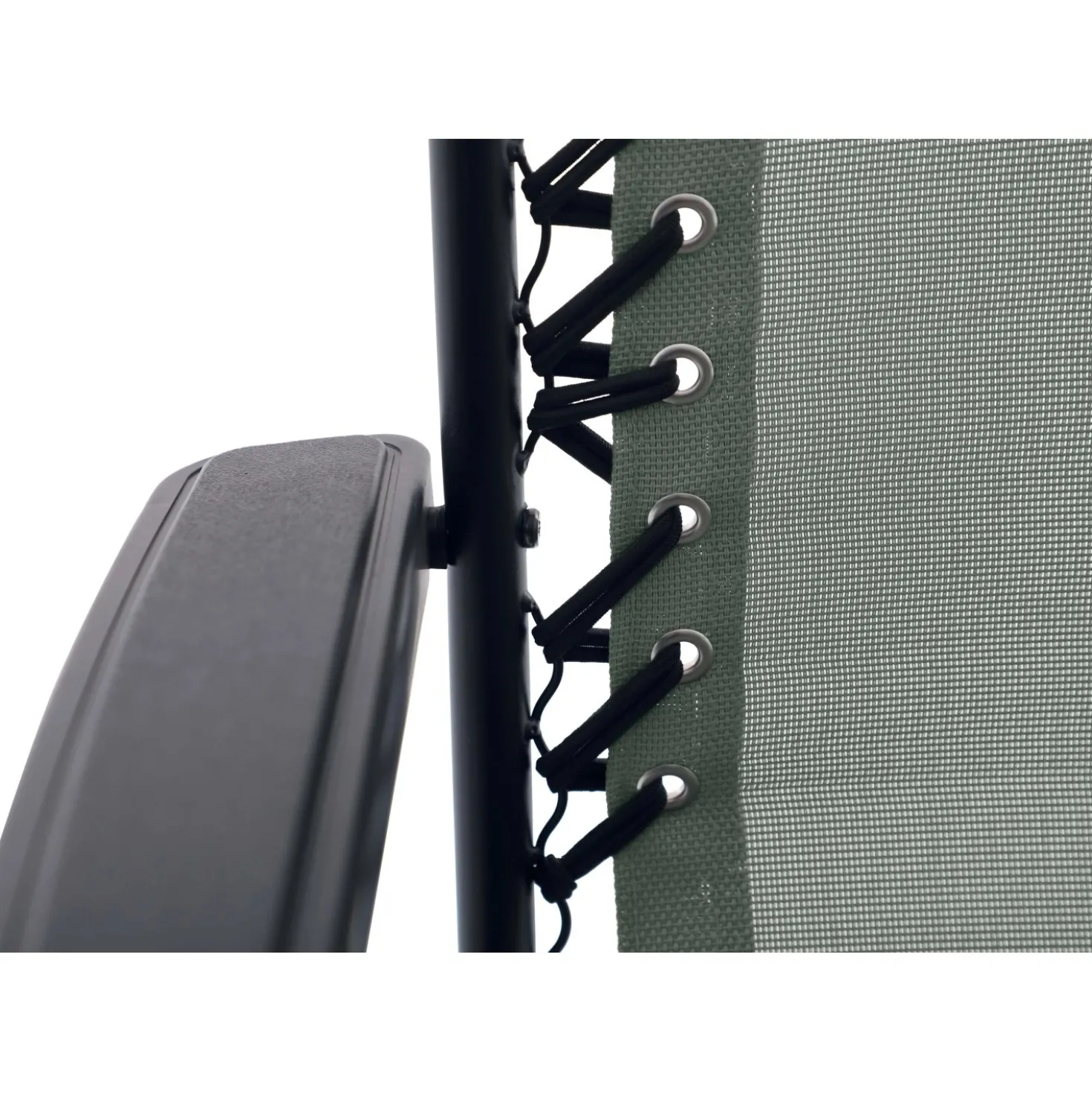 Sedia a sdraio reclinabile con braccioli Longwood verde scuro