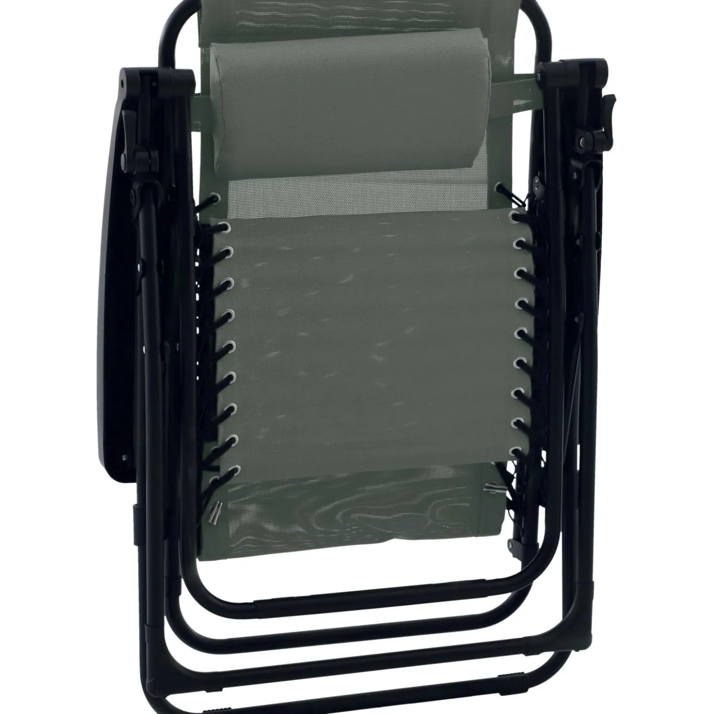 Sedia a sdraio reclinabile con braccioli Longwood verde scuro