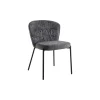 Sedia Cami 78x55x60 cm Grigio 4 pz