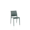 Sedia Curtis 46x54x85 cm grigio 4 pz