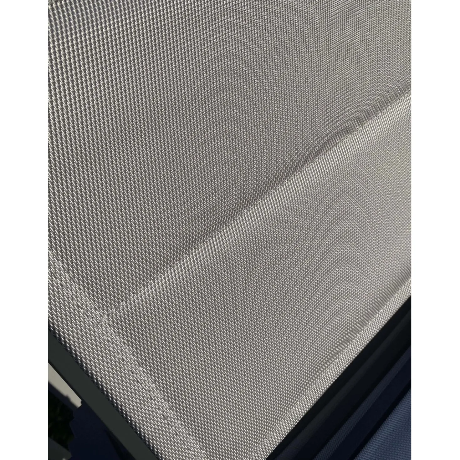 Sedia da giardino impilabile Alissa in alluminio bianco con seduta tortora 6 pz