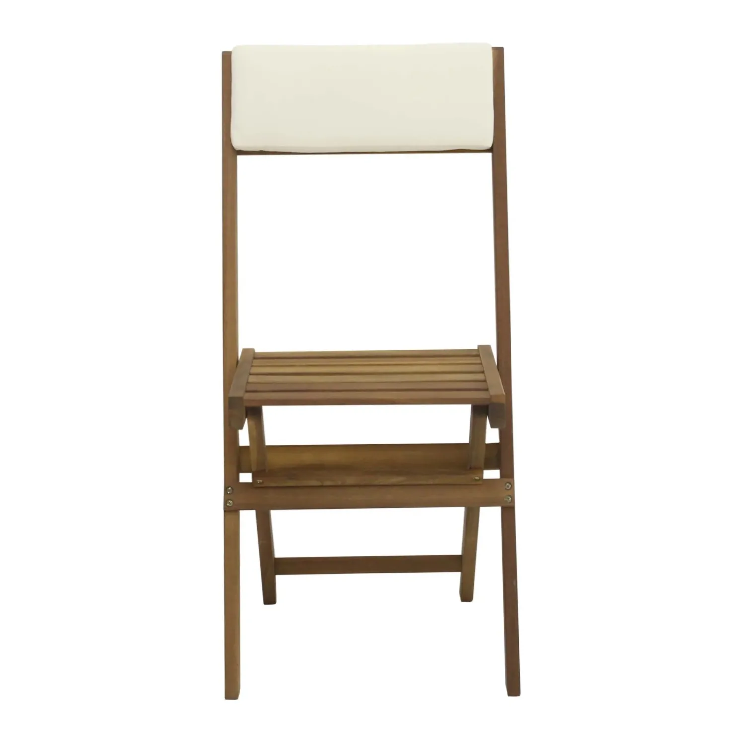 Sedia da giardino pieghevole in legno di acacia 42x47 cm H 87 cm