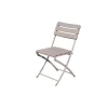 Sedia da giardino pieghevole in acciaio e plastica soffiata 55x46xH81 cm