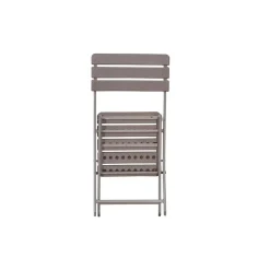Sedia da giardino pieghevole in acciaio e plastica soffiata 55x46xH81 cm