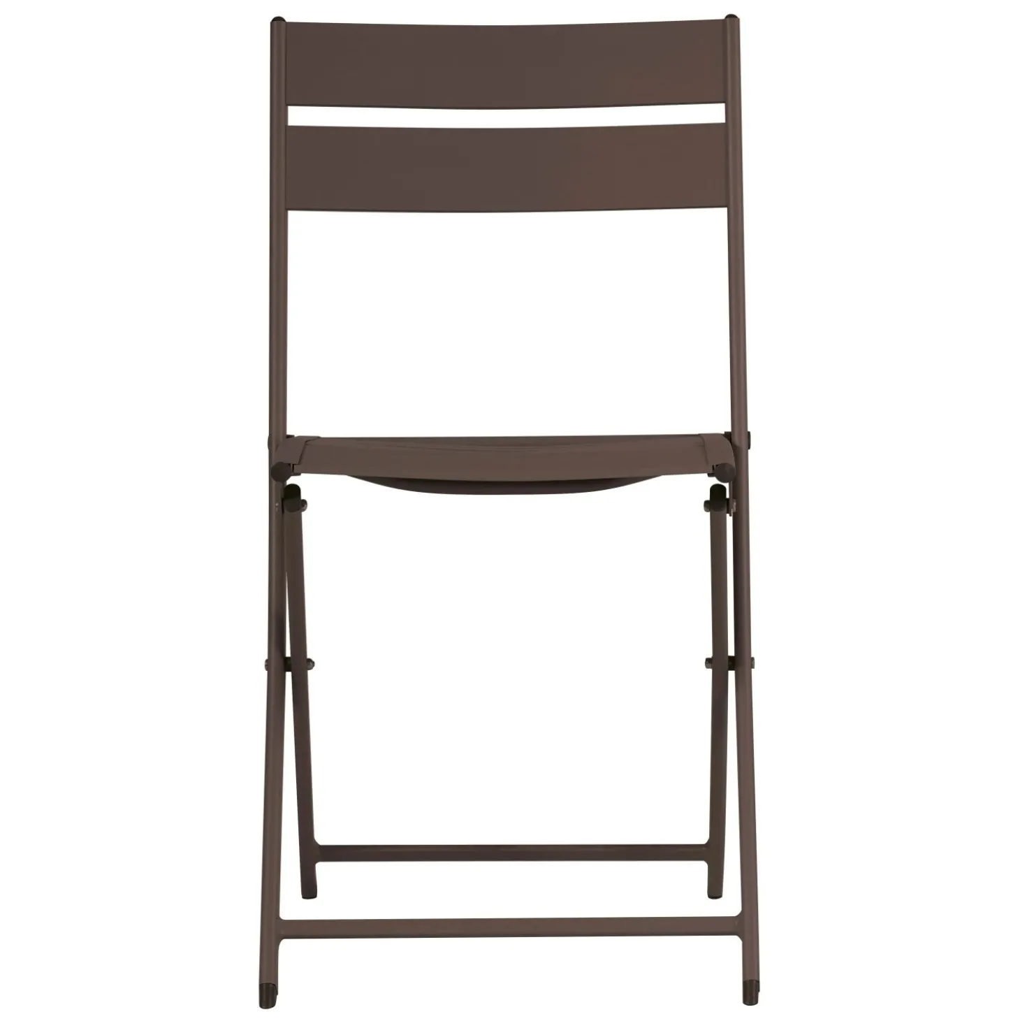 Sedia da giardino pieghevole in alluminio chocolate