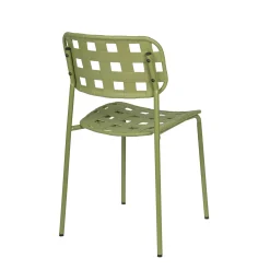Sedia da giardino senza cuscino Clover in polipropilene verde turtle