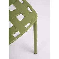 Sedia da giardino senza cuscino Clover in polipropilene verde turtle
