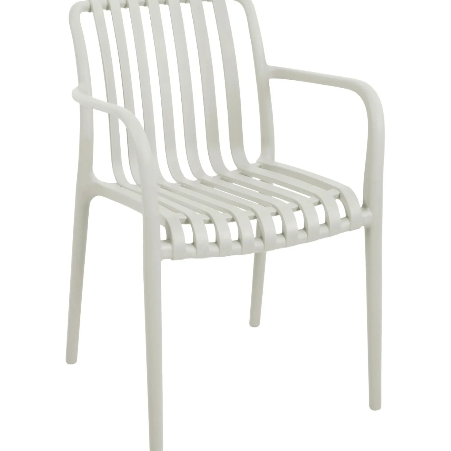 Sedia da giardino senza cuscino Merrydale in plastica bianco