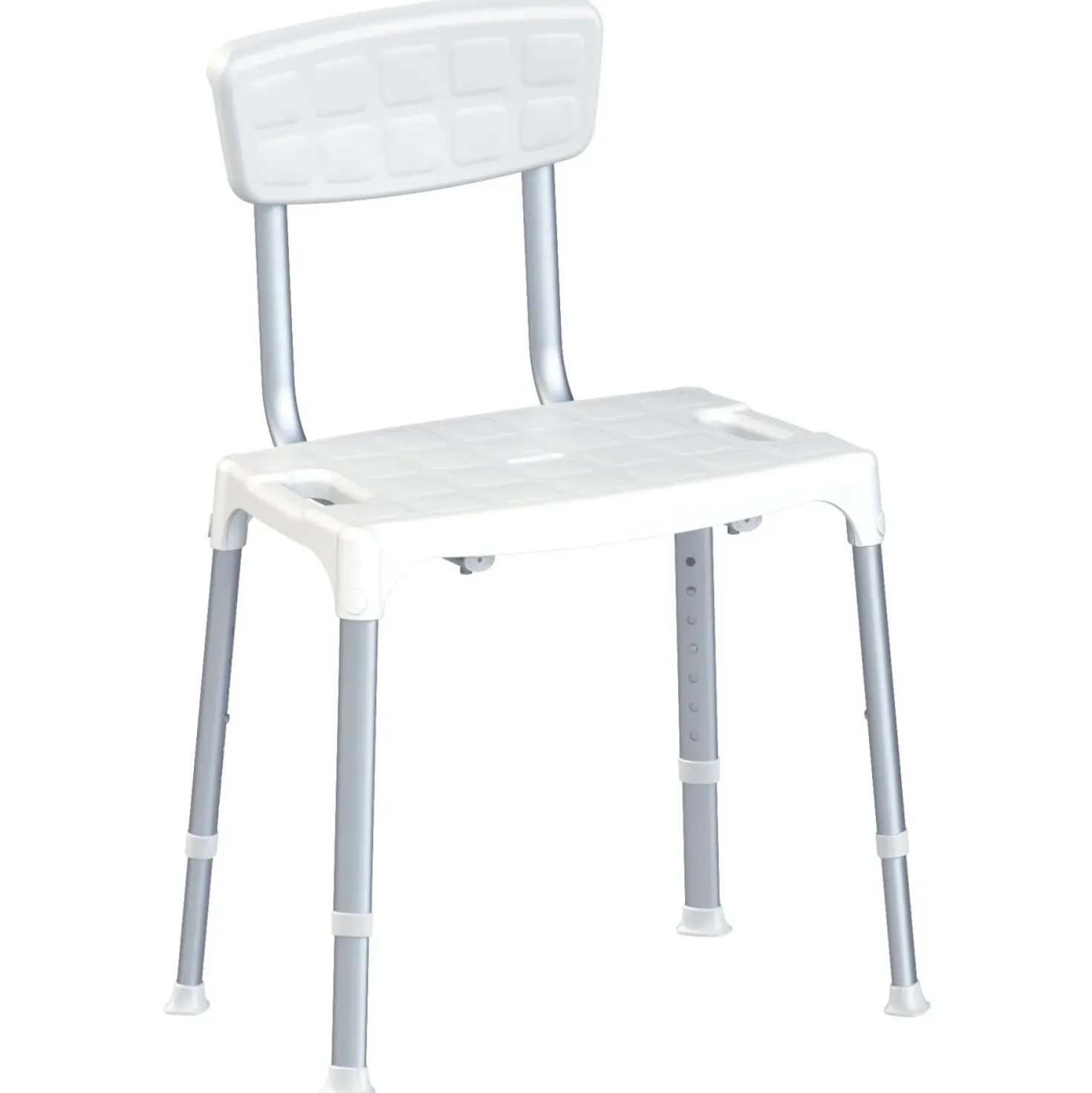 Sedia doccia con schienale 54x30x50 cm bianco