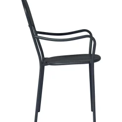 Sedia ferro antracite disegno rombi