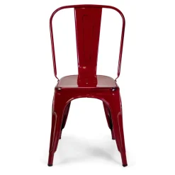 Sedia in ferro New bristol rosso antico