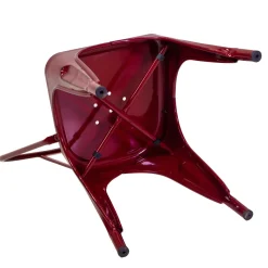 Sedia in ferro New bristol rosso antico