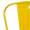 Sedia in ferro New bristol giallo antico