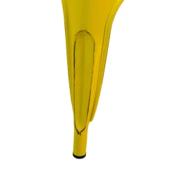 Sedia in ferro New bristol giallo antico