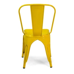 Sedia in ferro New bristol giallo antico