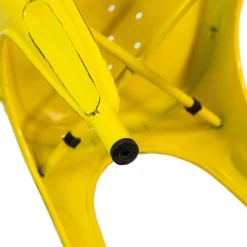 Sedia in ferro New bristol giallo antico