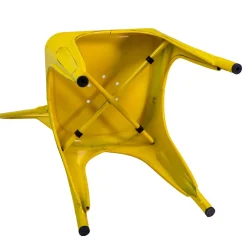 Sedia in ferro New bristol giallo antico