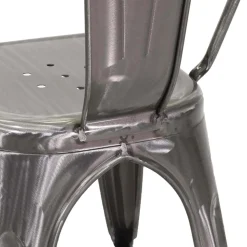 Sedia in ferro New bristol galvanizzato