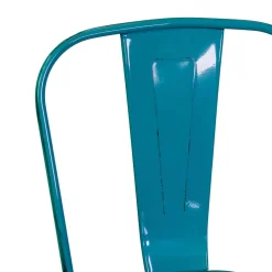 Sedia in ferro New bristol azzurro antico