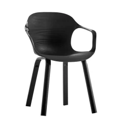 Sedia in polipropilene e metallo 50x59 H 78 cm nero