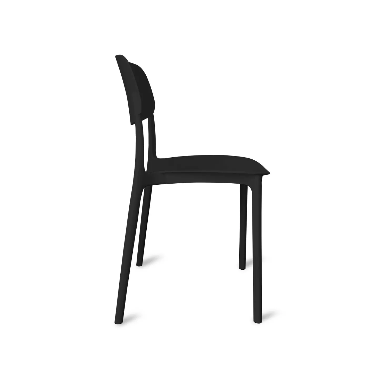 Sedia in polipropilene 51x38x79 cm nero