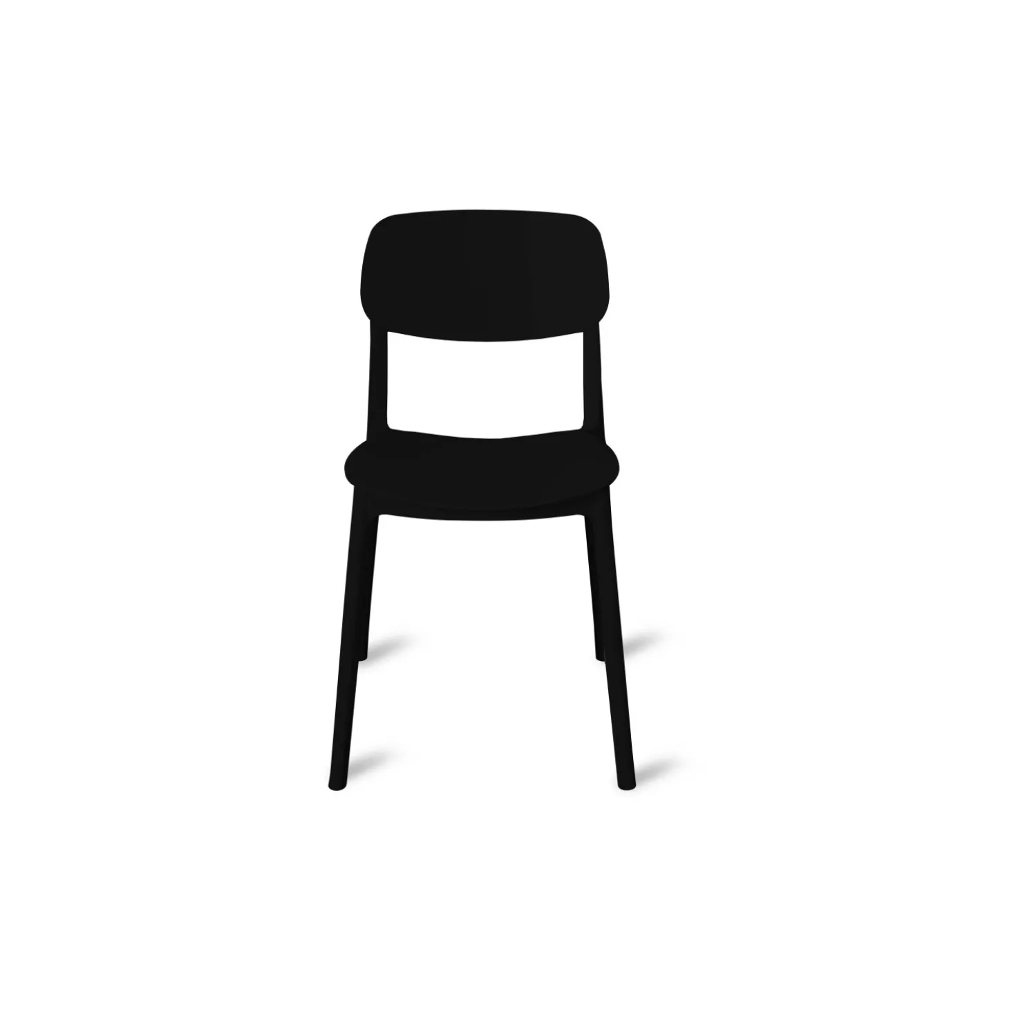 Sedia in polipropilene 51x38x79 cm nero