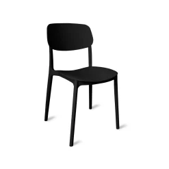 Sedia in polipropilene 51x38x79 cm nero