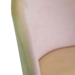 Sedia in velluto Sammi crema struttura oro 50x57xh47/77,5 cm