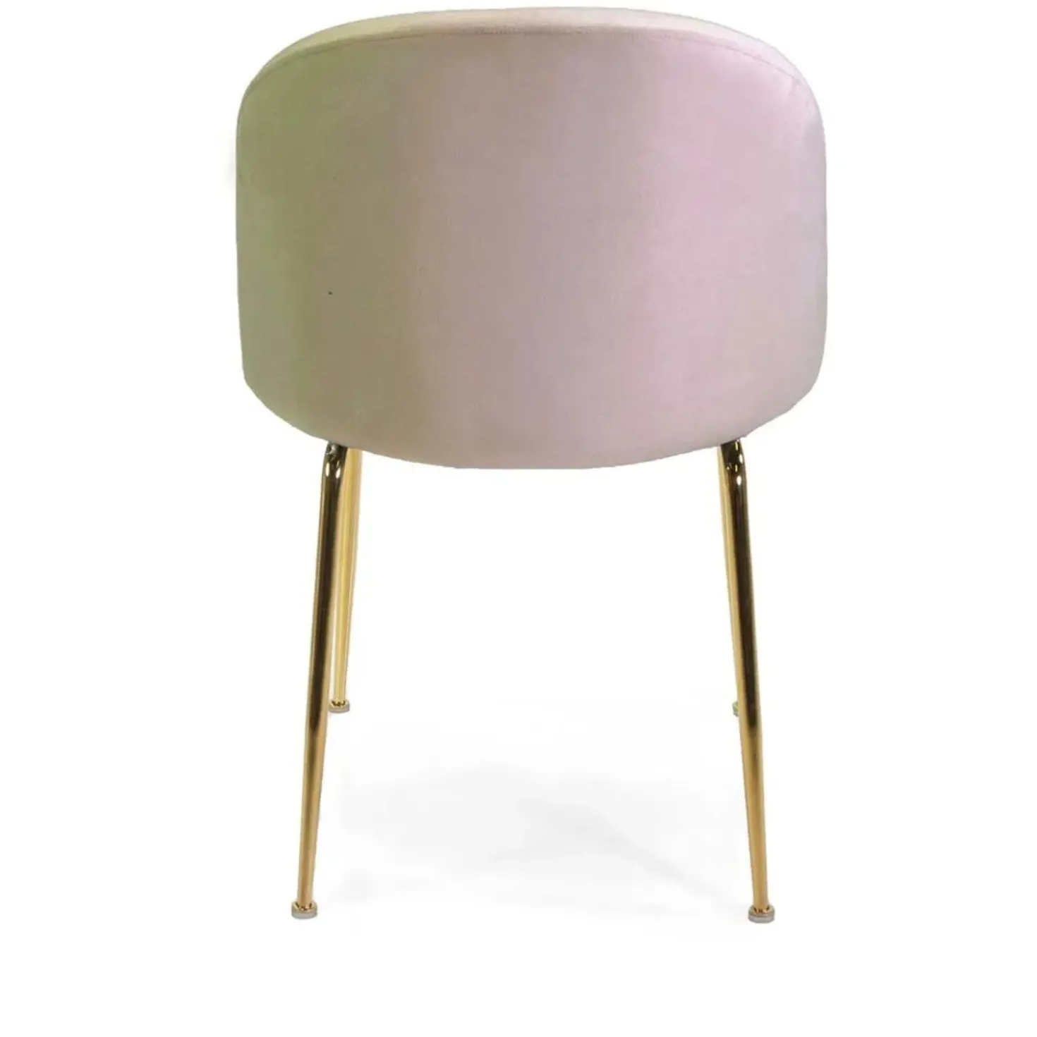Sedia in velluto Sammi crema struttura oro 50x57xh47/77,5 cm