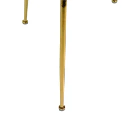 Sedia in velluto Sammi crema struttura oro 50x57xh47/77,5 cm