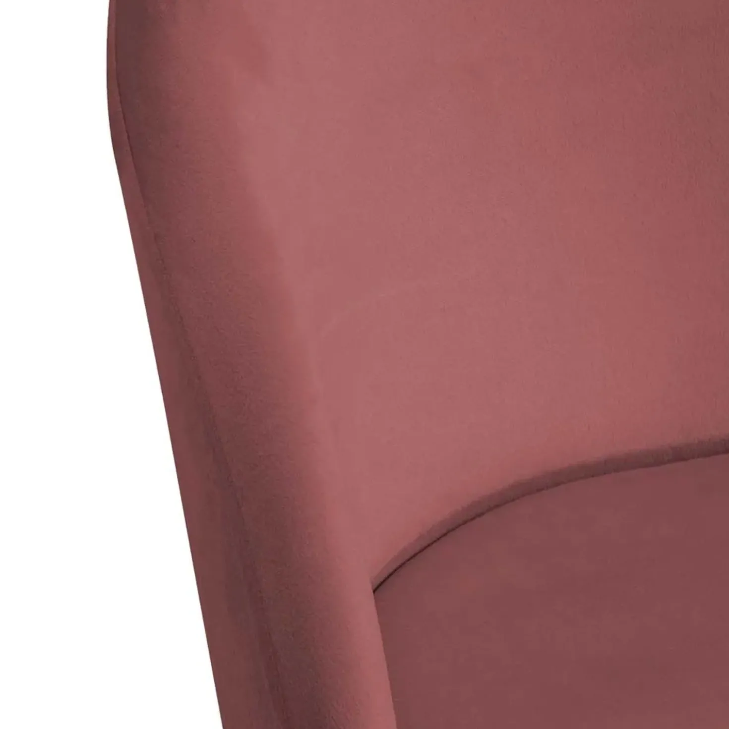 Sedia in velluto Sammi rosa antico struttura oro 50x57xh47/77,5 cm