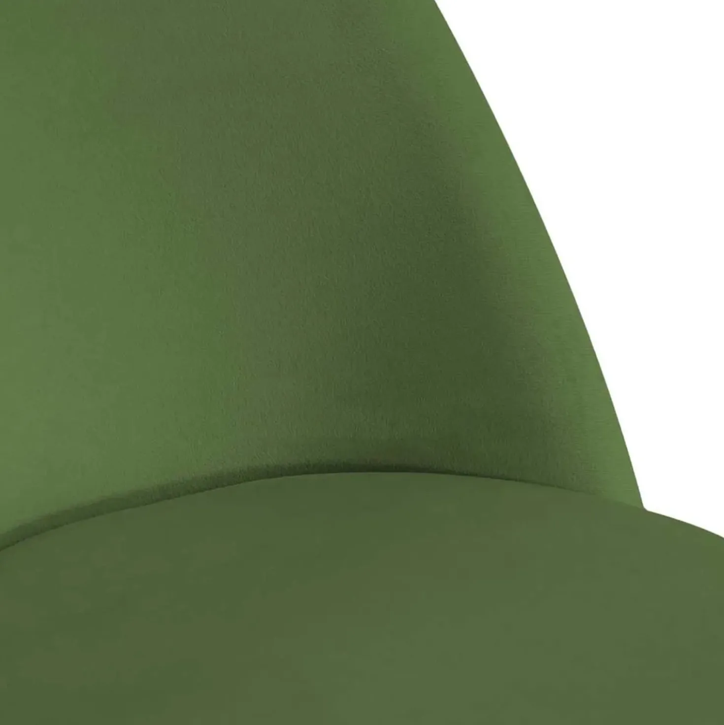 Sedia in velluto Sammi verde struttura oro 50x57xh47/77,5 cm