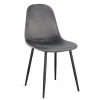 Sedia New Irelia nero/vel.grigio scuro