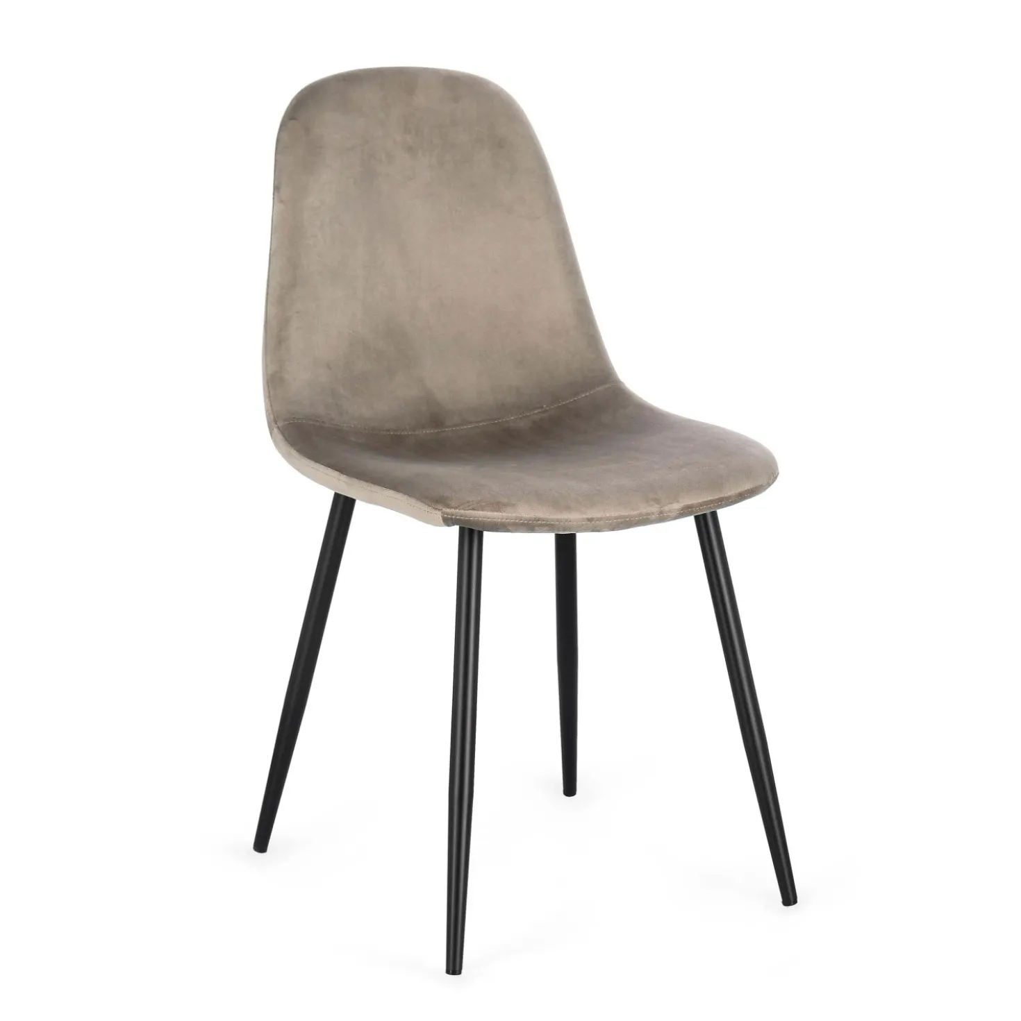 Sedia New Irelia nero/vel.tortora