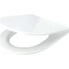 Sedile per WC sottile chiusura morbida 362x30 mm bianco