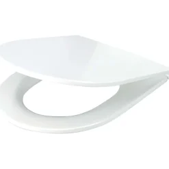 Sedile per WC sottile chiusura morbida 362x30 mm bianco