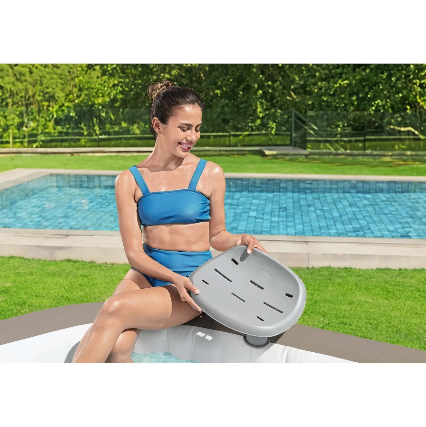 Sedile regolabile in plastica rigida Bestway Lay-Z-Spa H da 8 a 12 cm