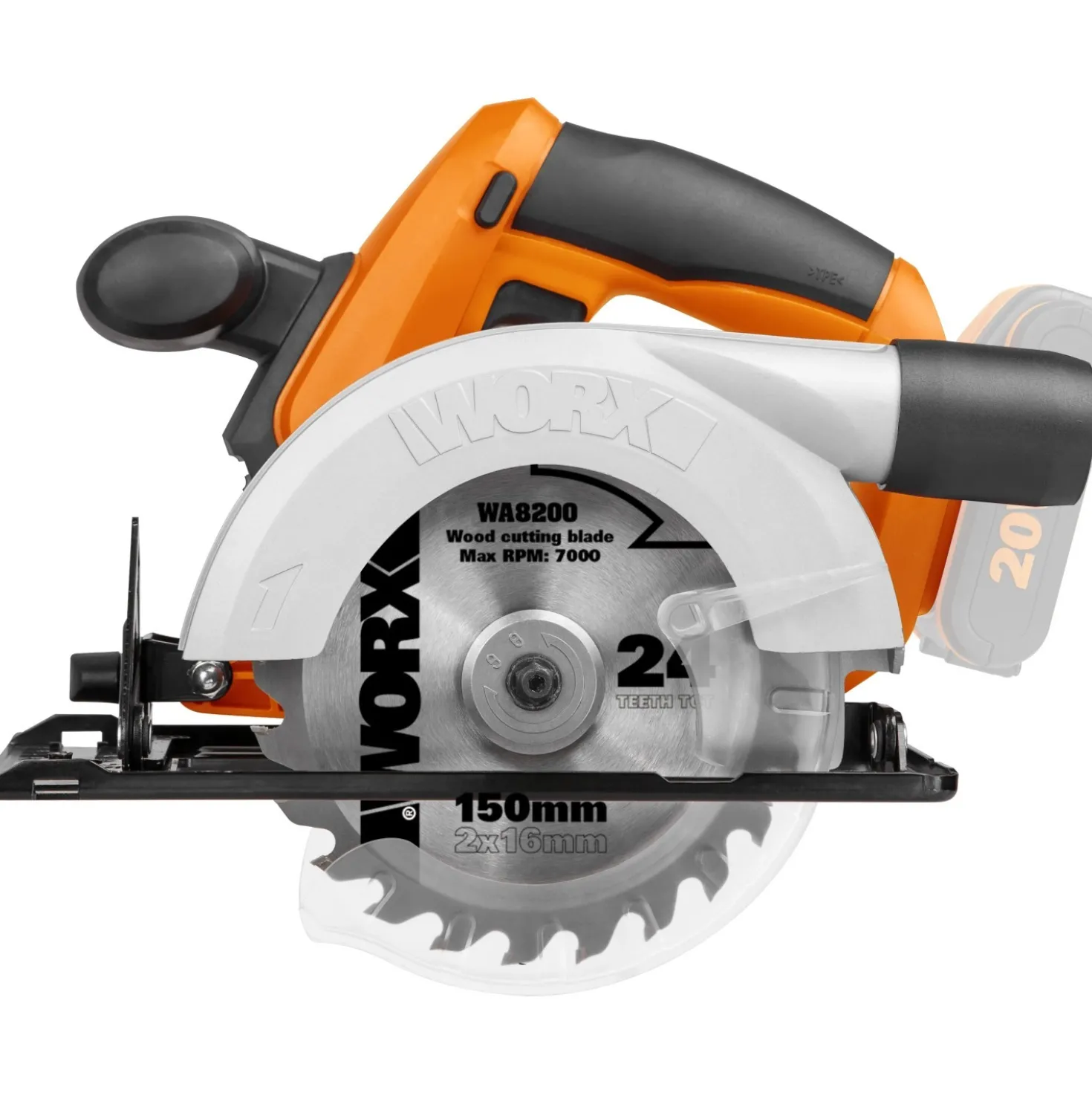 Sega circolare Worx WX529.9 150 mm 20 V solo corpo macchina