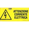 Segnaletica di sicurezza pericolo "Attenzione corrente elettrica" 31 x 14 cm