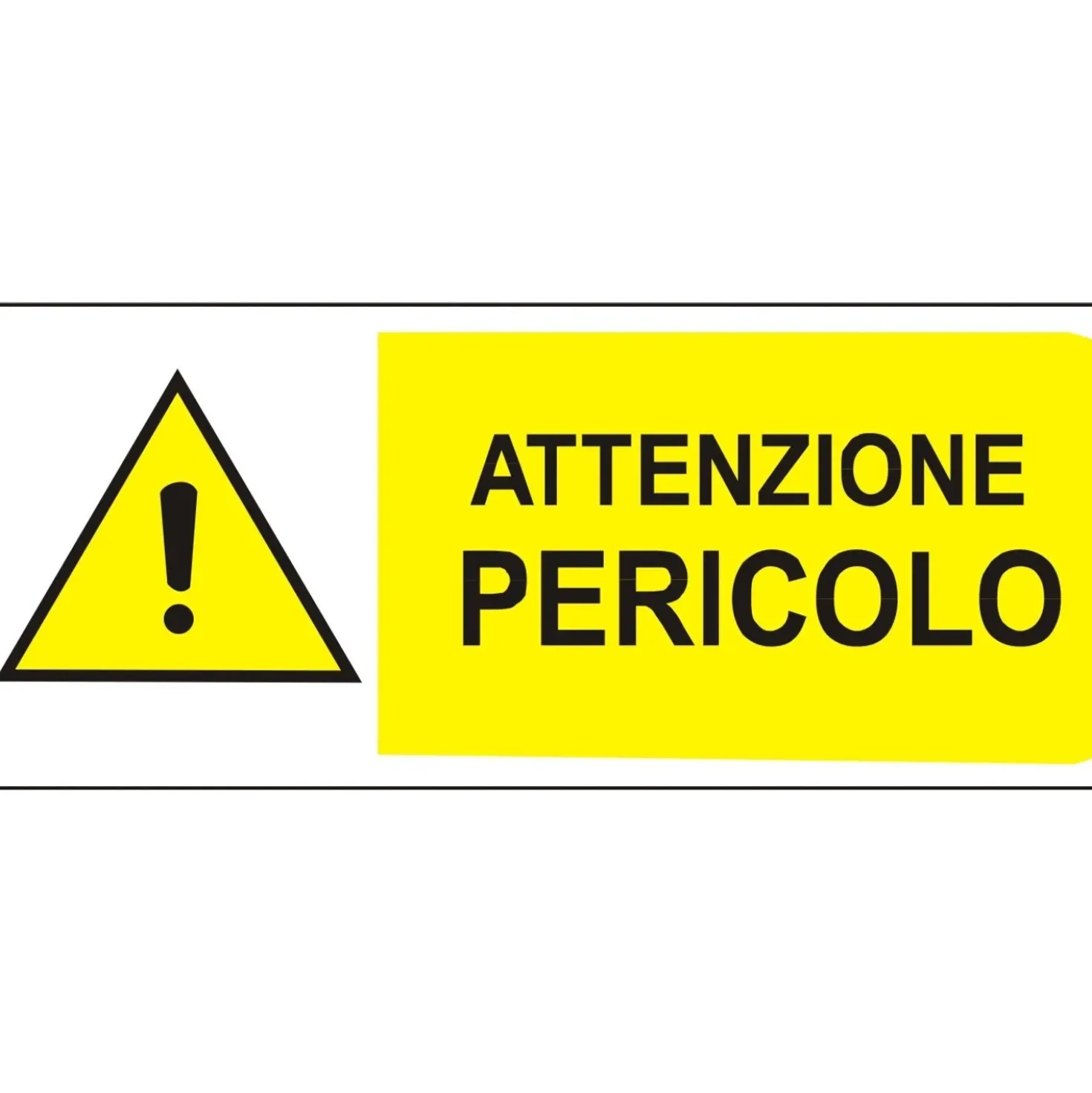 Segnaletica di sicurezza "Attenzione pericolo" 31 x 14 cm