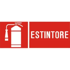 Segnaletica di sicurezza "Estintore" 31 x 14 cm