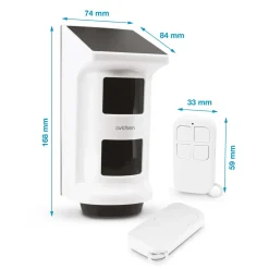 Sensore volumetrico esterno antifurto con sirena Solar Guard Avidsen 110 dB