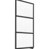 Separatore in legno parafiato 100 cm x 190 cm tinto nero