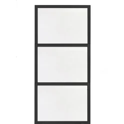 Separatore in legno parafiato 100 cm x 190 cm tinto nero