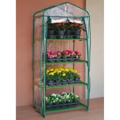 Serra a 4 ripiani con telo in PVC 69 cm x 49 cm x 157 cm