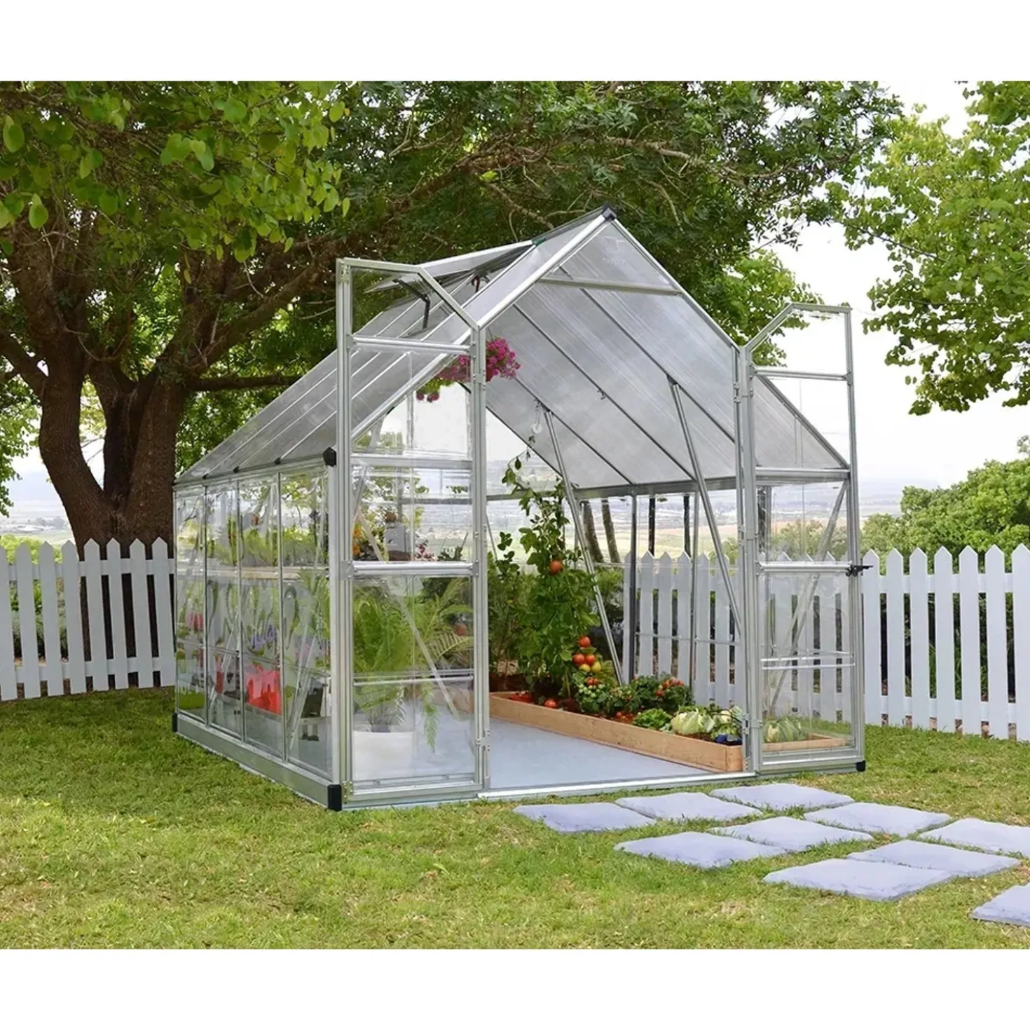 Serra da giardino Palram Canopia Balance argento 247x244 cm