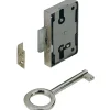 Serratura avvitabile a ridosso Hettich acciaio nichelato 60x53x8,7 mm